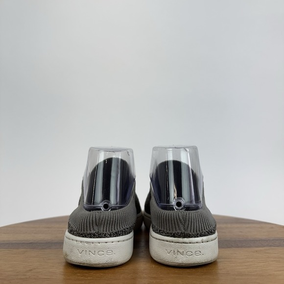 Womens‎ Vince Ventura Gray Knit Slip On Casual Comfort Low Sneakers Shoes Size 6 - Picture 4 of 8